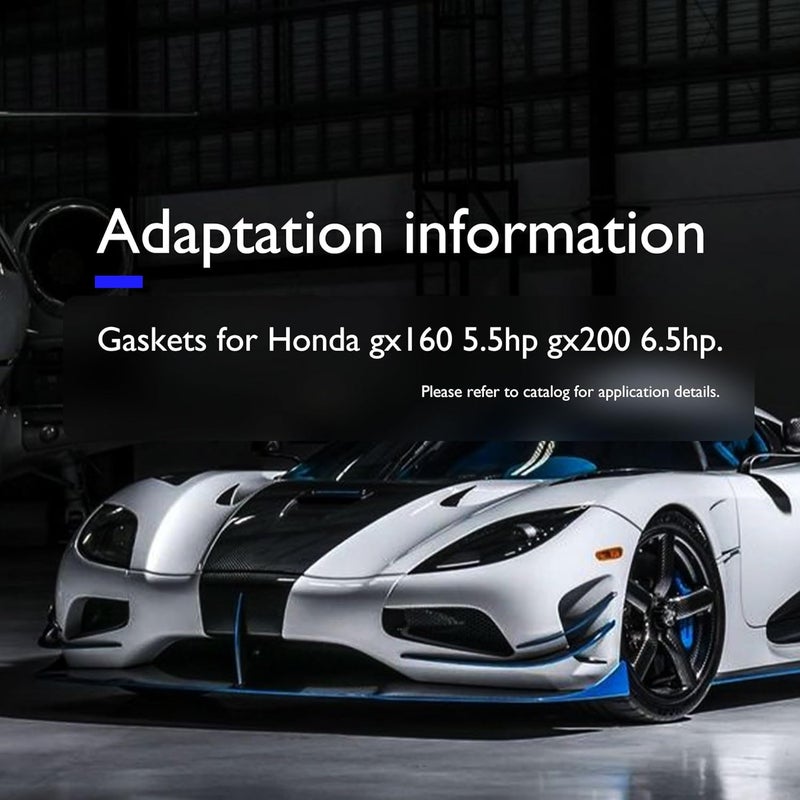 OXCANO 3 PCS Carburetor Gasket Mount Compatible with Honda GX160 GX168 GX200 168F EU3000is 5.5HP 6.5HP GX Engine Lawn Mower Carb Mounting Gaskets - Image 2